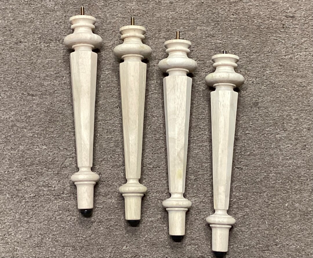 Package of 4 Unfinished Wooden Table Legs DA521 Etsy
