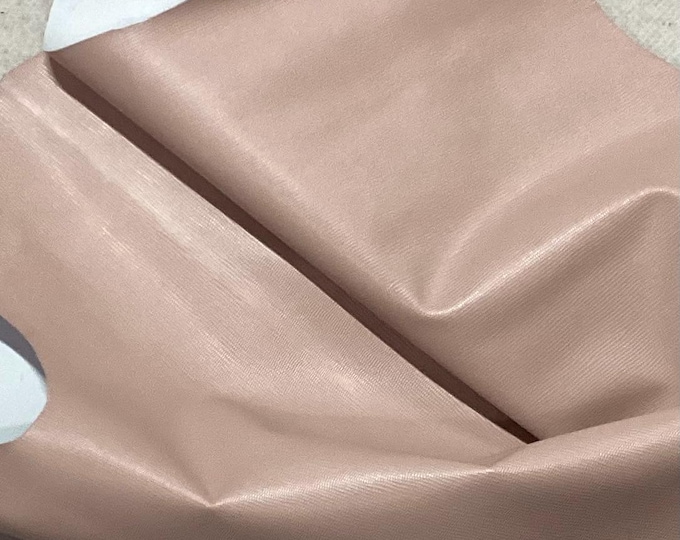 Blush Embossed Leather Cowhide Remnant.  LAC98