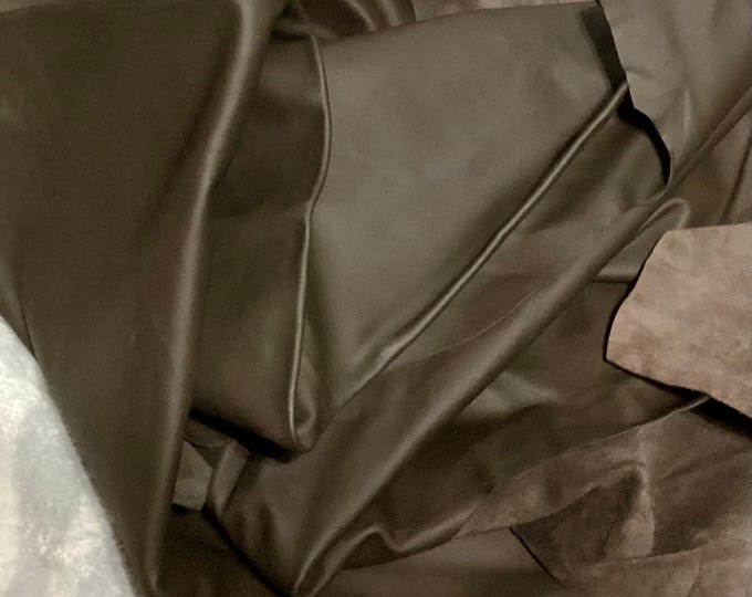 45 square feet Brown Leather Cowhide.  DEAL30