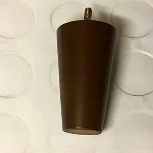 Package of 4 Walnut Wooden 4 Inch Furniture Legs. Chair Risers.  Home Decor.   LT4215W