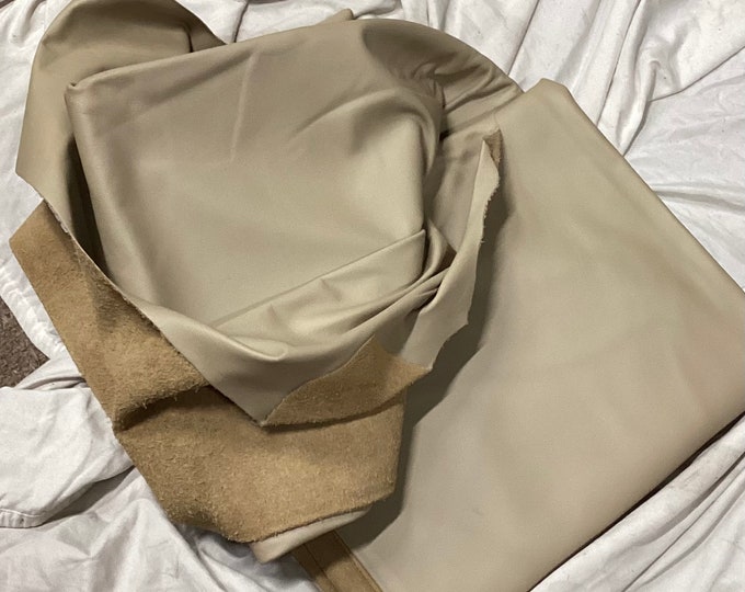50 square feet Cork Tan Leather acowhide,  N1’