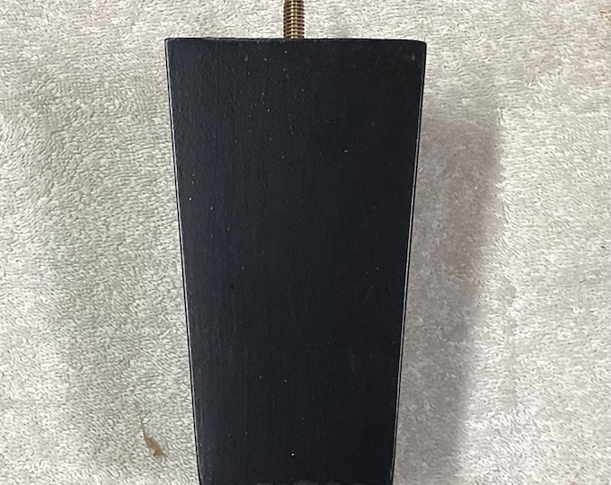 Ebony/Black Wooden Furniture Legs.  Chair Risers. Chair Legs. Replacement Legs. Package of 4.  115