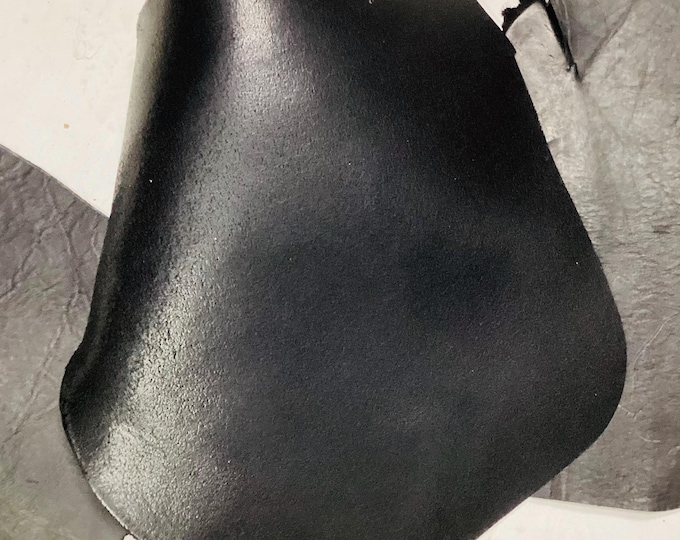 3 Pieces 8-10 Oz. Tooling Leather,  Leather Pieces, Remnants. Craft Leather.  CL52547