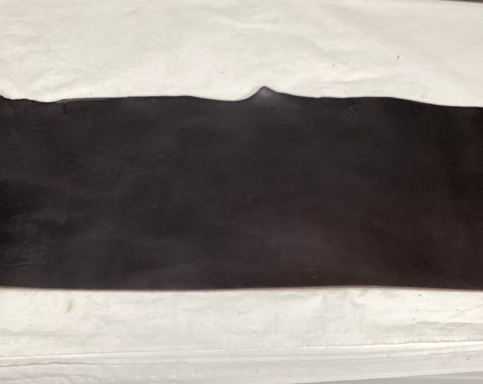Black and Brown Reversible 12-13 oz. Tooling Leather Cowhide Remnants.  TOOL12