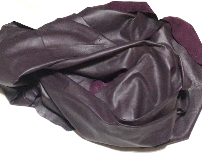 Purple Leather Brahma Cowhides, Brahma Hides. Leather Hides, Crafting Leather. CL1705