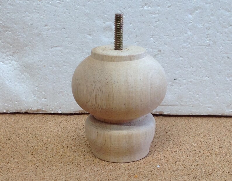 Unfinished Maple Wood Furniture Leg in Package of 2 and 4. Etsy