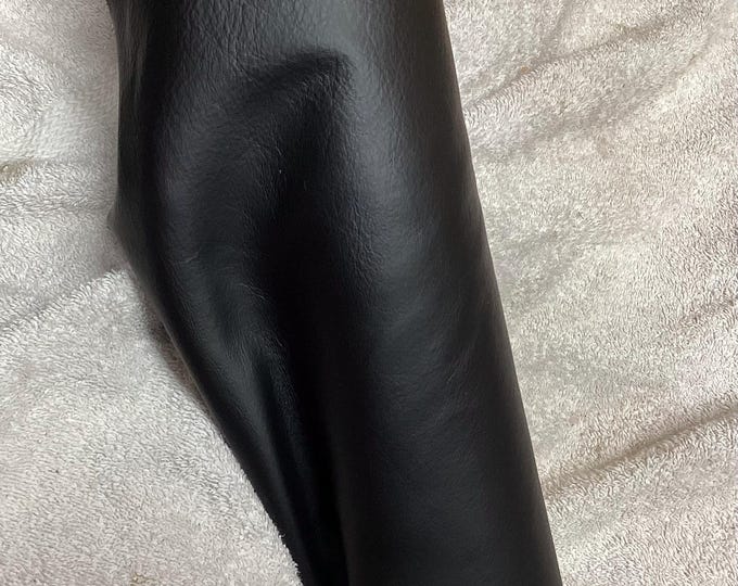 Black Pearl Leather Cowhide.  Upholstery Leather. Automotive Leather. Garment Leather.  TOWN150