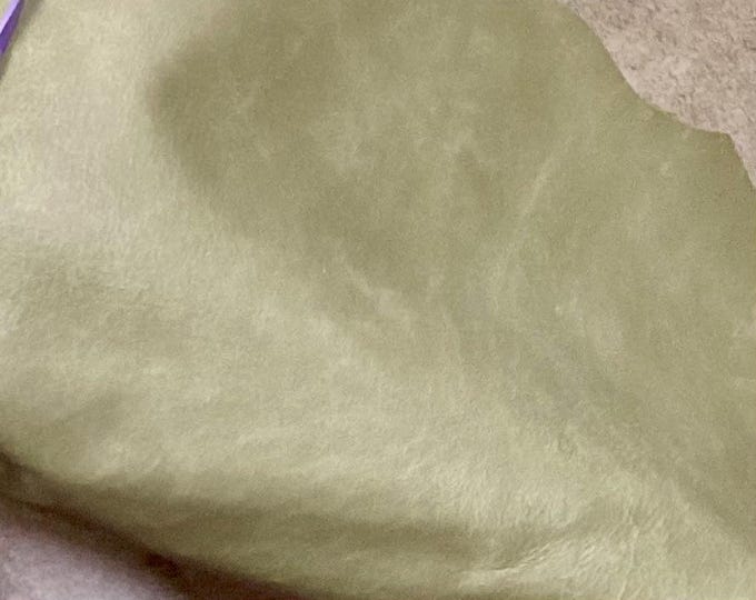 Light Green Leather Brahma Hides.  BR46