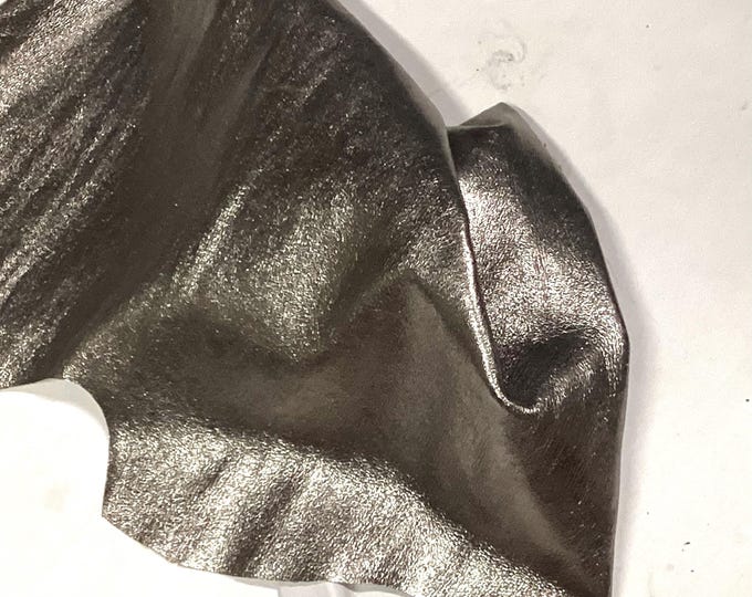 Silver metallic leather Lambskins. Leather Hides. Crafting Leather. Garment Leather. OSM21