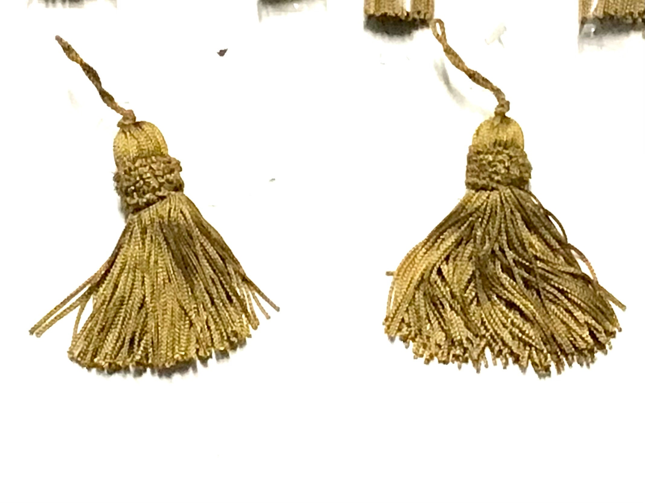 Mini Jewelry Tassels for DIY Crafts, Cotton Earring Charms, GOLD