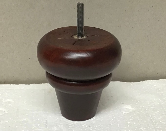 Mahogany Wooden Furniture Legs in 2 or 4 Pack.  #1352