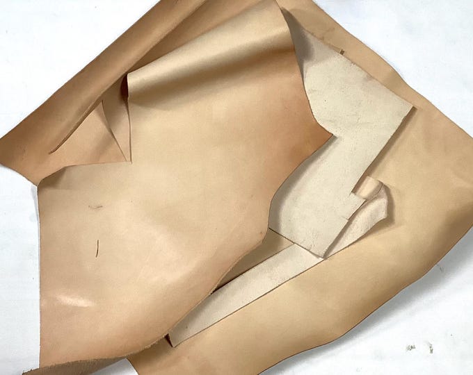 5-6 Oz, Package of 3 Pieces, Veggie Tanned Leather Cowhide Tooling Leather.  TOOL501