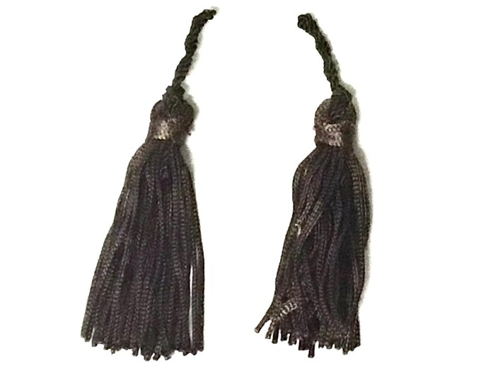 Package of 16 Dark Brown 3 inch Chainette Tassel. TE29