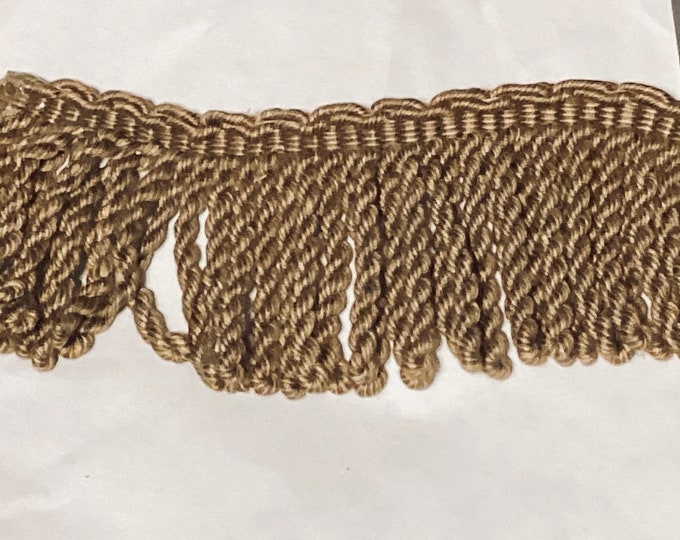 18 Yards Brown 3 Inch Bullion Fringe. Trim. Upholstery Trim. W143