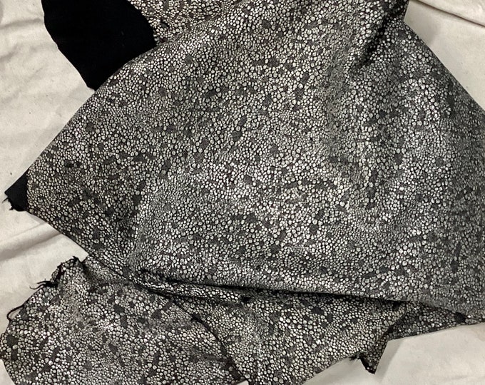 Cracked Gray Leather Lambskins.  OSM50126