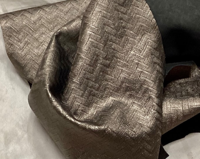 Dark Pewter Embossed Leather Lambskin,  OSM592