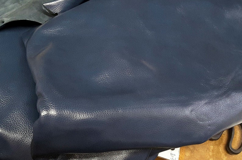 Berry Blue Leather Brahma Cowhides #EBBR812