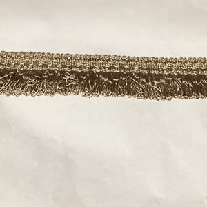 24 Yards Champagne 1 3/8 Inch Loop Fringe. Trim. Upholstery Trim.  C12C