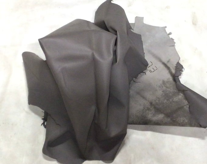 Dark Taupe Leather Lambskins,  OSM373