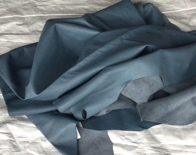 Blue Jean Leather Cowhide.  Leather Hides. Cowhides. Upholstery Leather. Garment Leather. CAR844