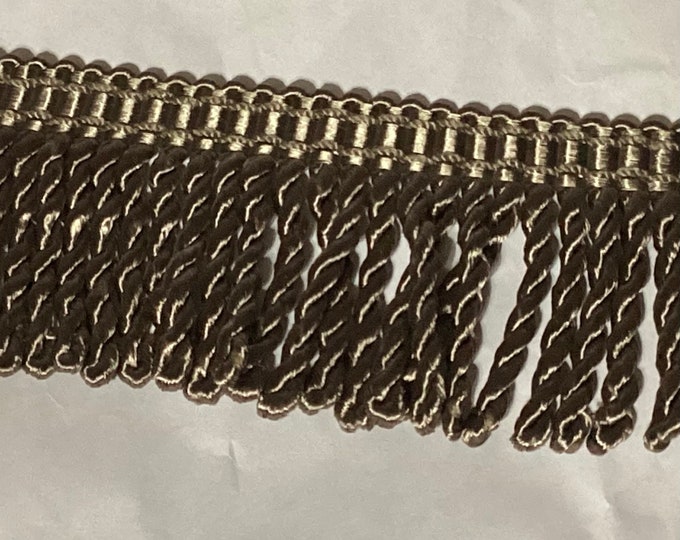 18 Yards Beaver  3 inch Conso Woven Bullion Fringe,  LL80