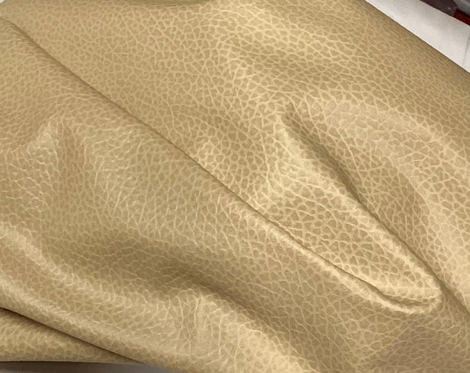 Beige Embossed Leather Cowhide Remnants,  Leather Hides,  Cowhides, upholstery Leather,  478TOWN