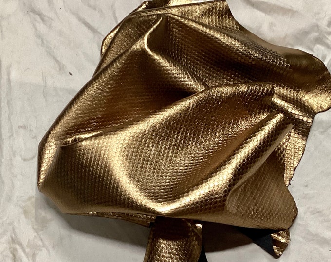 49ers Gold Embossed Leather Lambskins.  OSM83