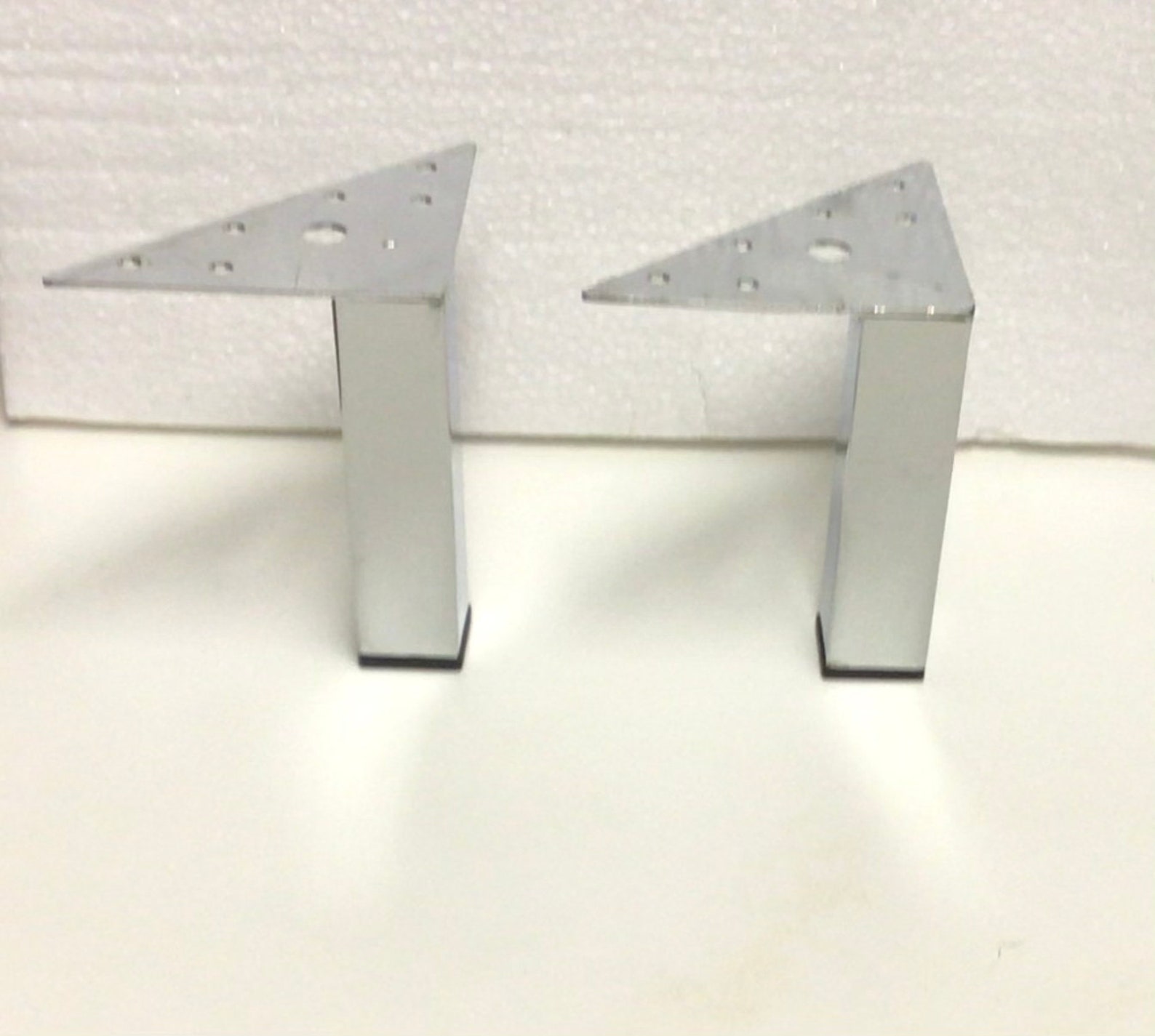 Polished Chrome Steel Furniture Legs in Pks of 2 or 4 Legs. Etsy