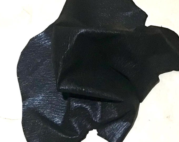 Cobalt Blue Embossed Leather Lambskin. Crafting Leather,  OSM59