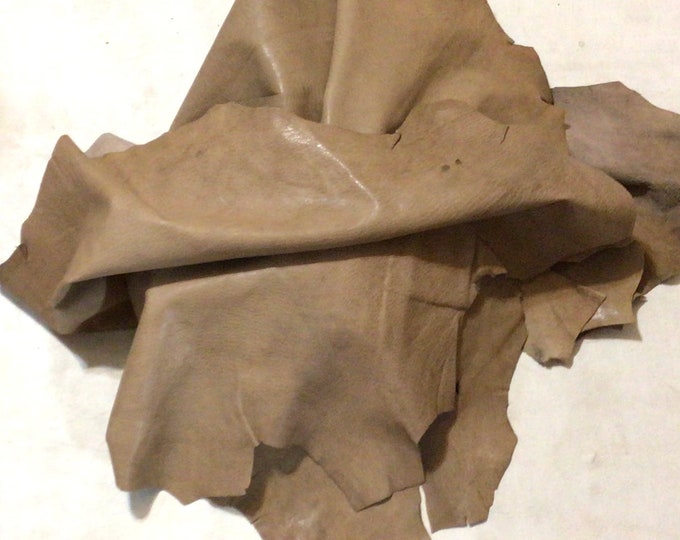 Distressed Brown Sugar Leather Sheepskins.  LAMB7213