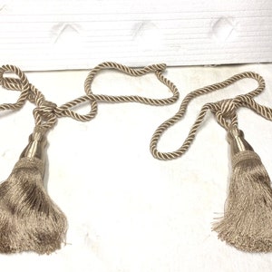 Champagne Colored Tiebacks in packages of 2.  DW26