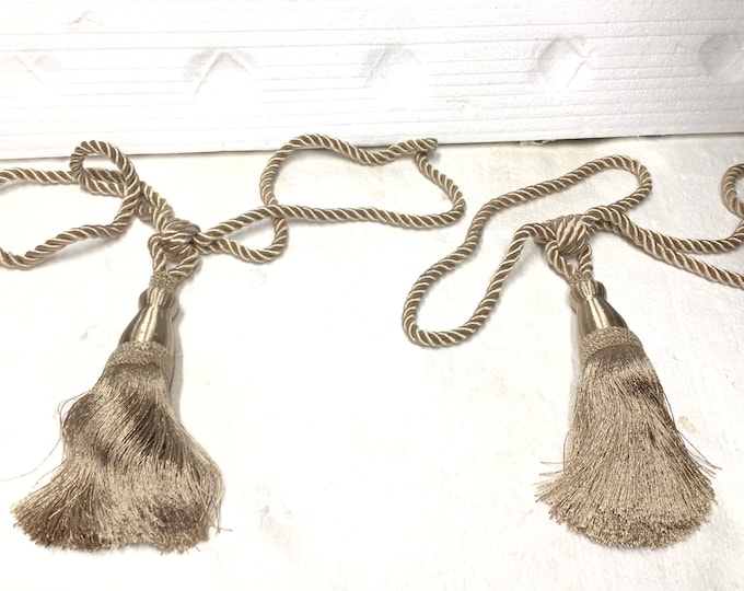 Champagne Colored Tiebacks in packages of 2.  DW26