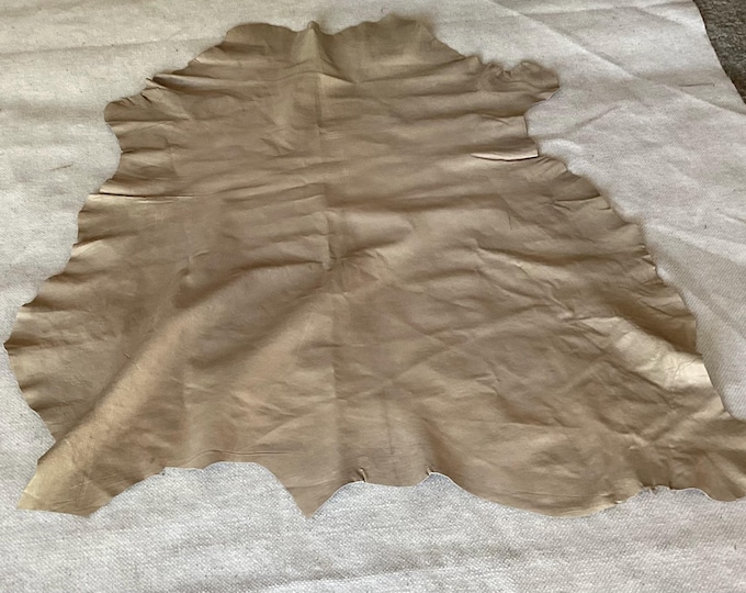 Beige Deerskin Leather for Crafts, Garment Weight (12 sq ft) 610CL