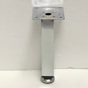 Polished Chrome Steel Furniture Legs - 6 Inch Height
