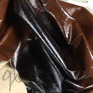 Black and Brown Embossed Gator Leather Lambskin, OSM20757