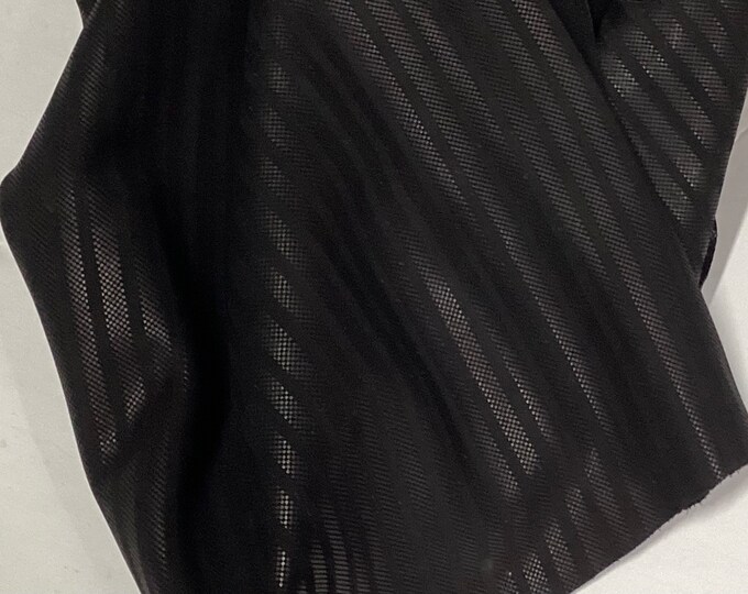 Black Embossed Leather Cowhide Remnant.  Leather Hides.  Remnantd.  OSM07724