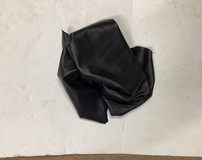 Black Leather Lambskins,  Leather Hides.  Lambskins,  OSM454