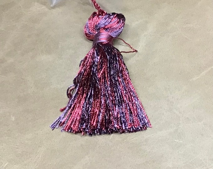Package of 12 Red/Grape Colored 3 Inch Bell Tassels.  DW53