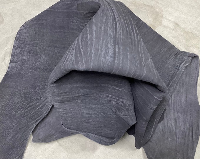 Gray Matte Finish Leather Lambskin.  PD19