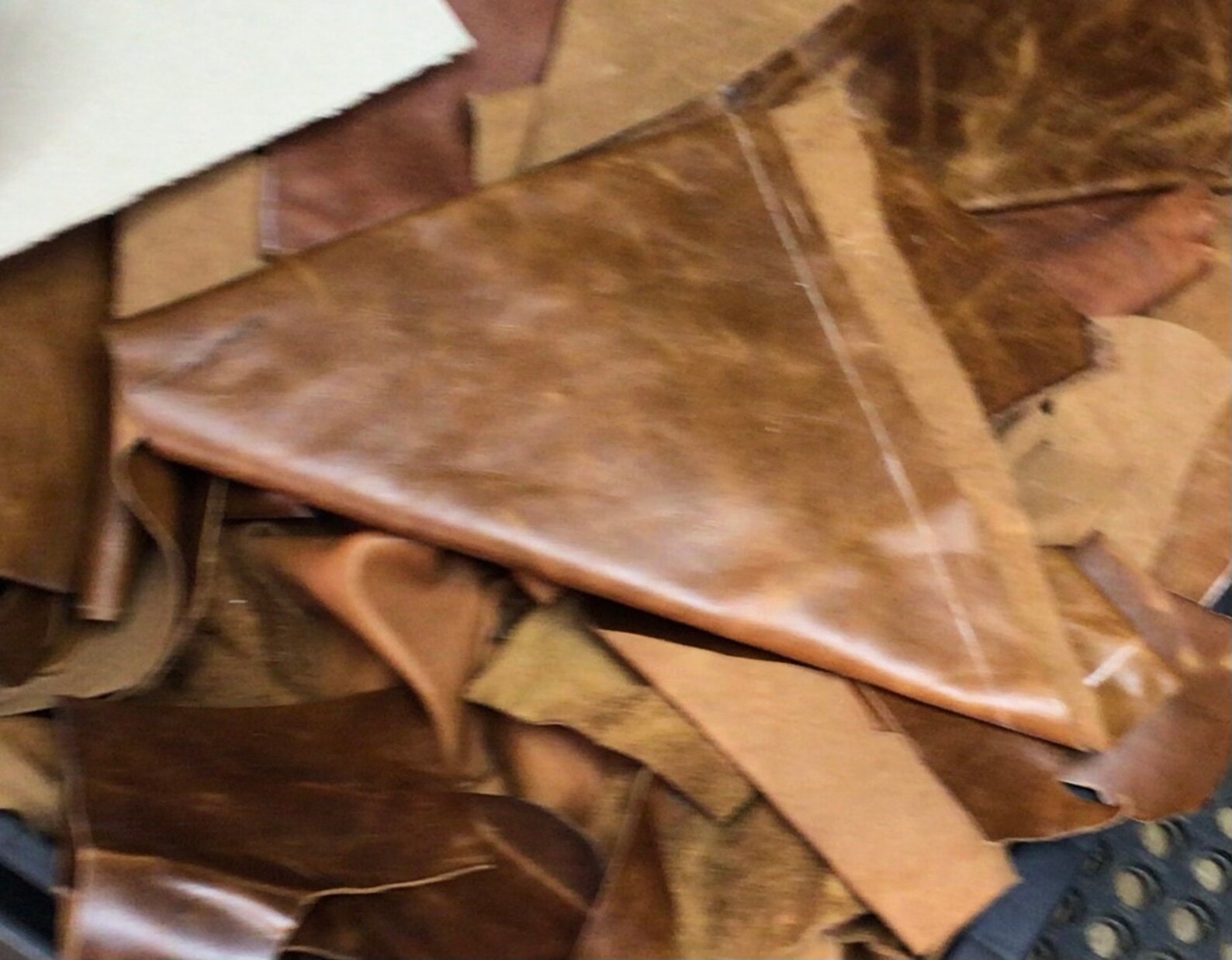 10 Pounds Cowhide Leather Remnants TRK2 Scrap Leather Etsy