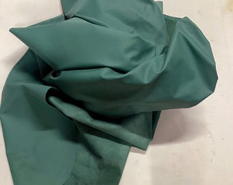 Aqua Blue Leather Cowhide: Soft Semi-Gloss Upholstery Crafting Hide