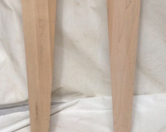 4 Wooden Table Legs. 25 Inch Height. Furniture Legs.  FR03