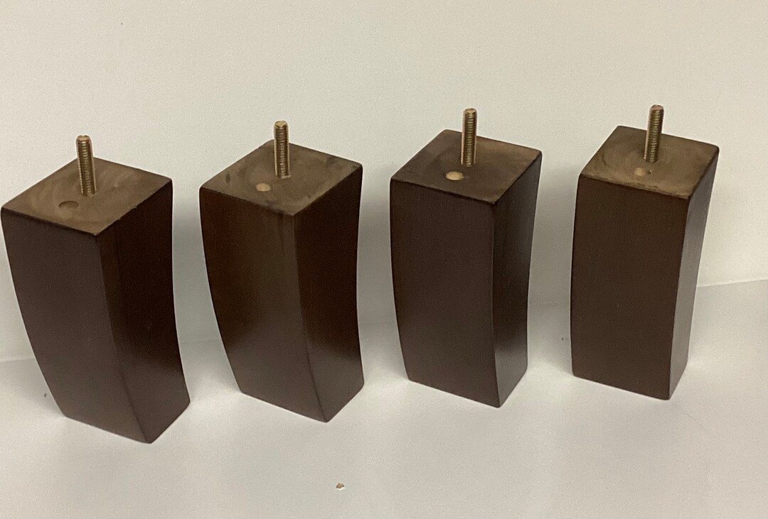 Walnut Finish Wooden Curved Furniture Legs. LP5430W Etsy