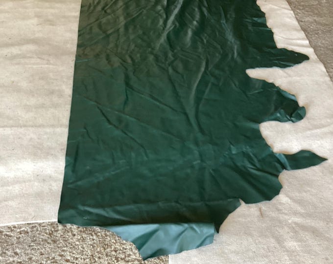 28 square feet Evergreen Leather Cowhide. 608CL