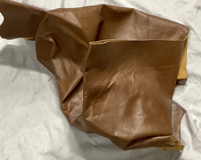 Willer Brown Leather Cowhide Remnants, C17.  Leather Hides,  cowhide,