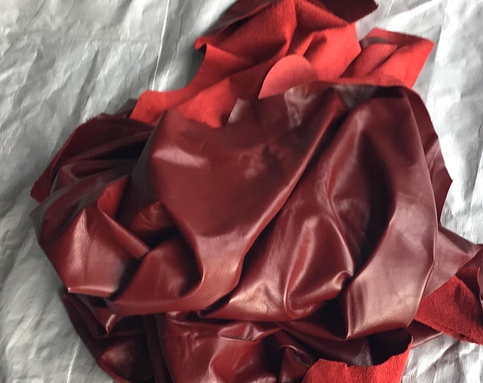 Red Wine Leather Cowhide. Leather Hide. Crafting leather. Upholstery Leather. Garment Leather.  CAR841