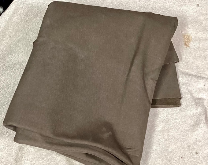 Sweet Georgia Brown Nubuk Learher Cowhide Partial.  leather hides. Upholstery leather. TOWN3504