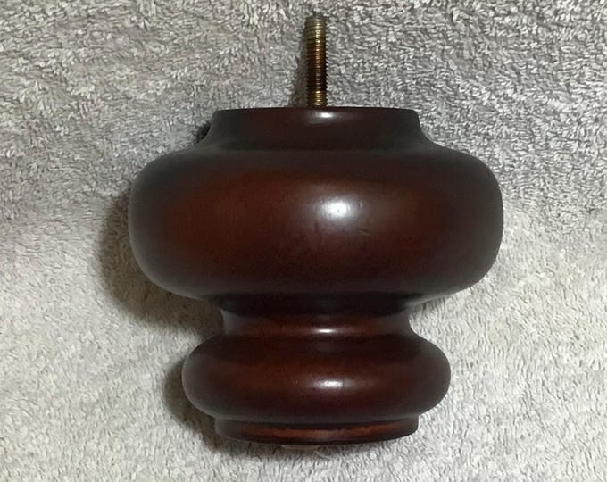 4 Mahogany Wooden Furniture Legs. Chair Risers. Sofa Legs. Home Decor. 1119