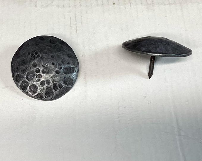 12 Pewter Decorative Nails. Upholstery Tacks,  Nails. Trim.  117C
