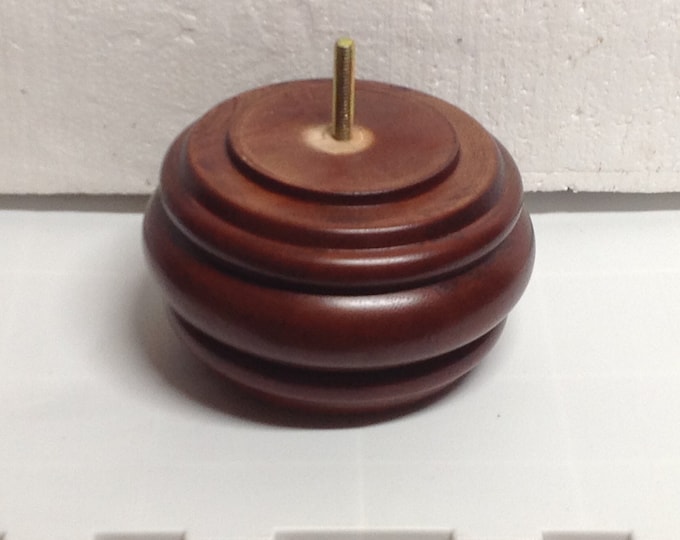 Mahogany Finish Wooden Furniture Legs: 3.5" Chair Risers - Set of 4. 1006